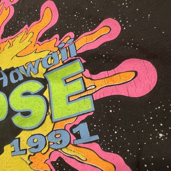 🔹sold🔹Vtg Upcycled Island Of Hawaii Eclipse 1991 Tee Womens Small Single Stitch - Picture 10 of 12